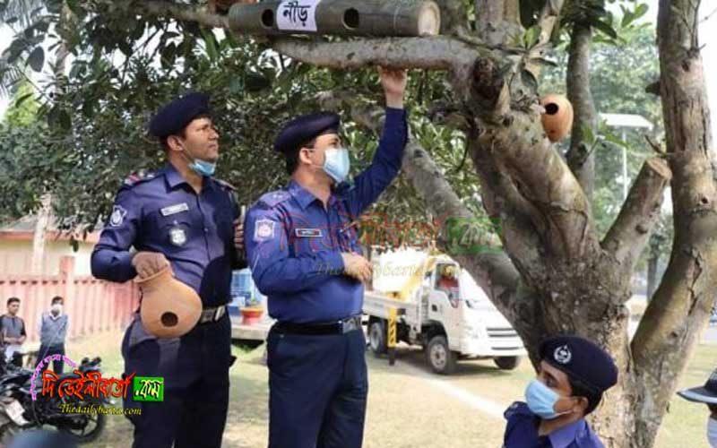 পাখির আবাসস্থল তৈরীর কার্যক্রমের উদ্বোধন